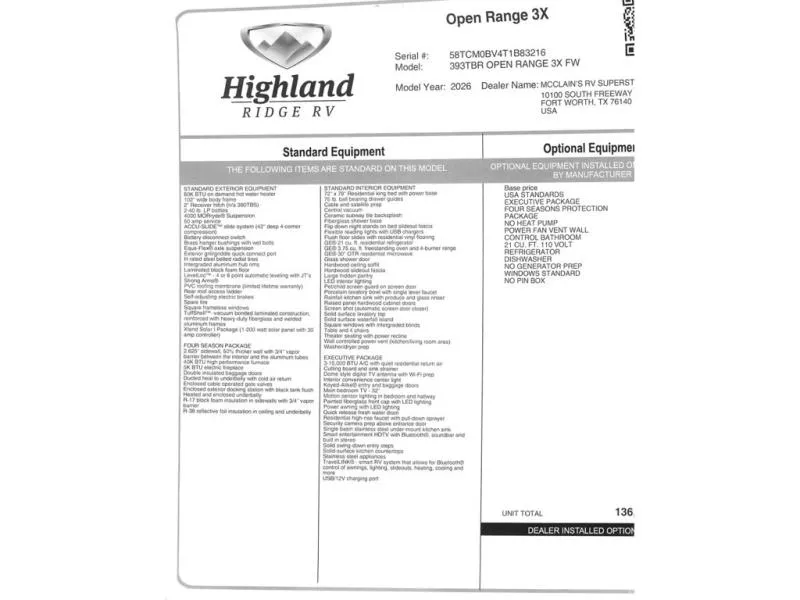 2026 Highland Ridge RV Open Range 3X 393TBR - Photo 3