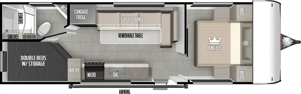 2026 Forest River Salem FSX 266BHLE floor plan