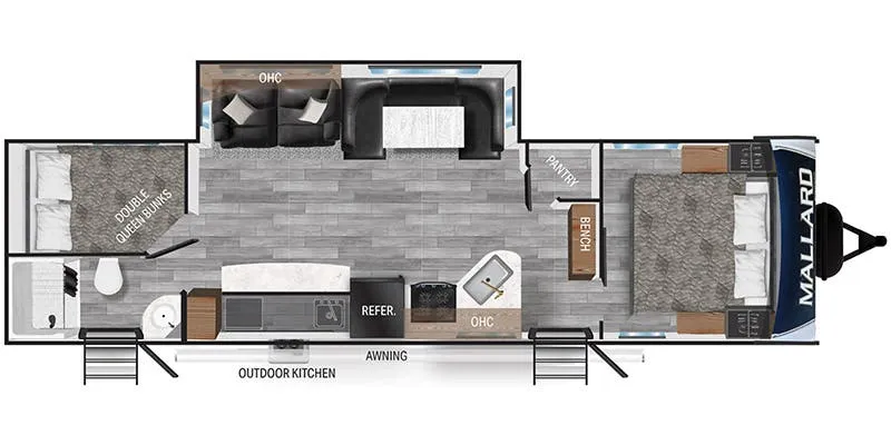 Heartland Mallard M312 floor plan