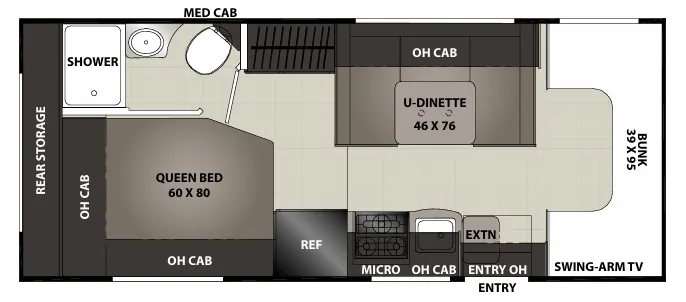 Coachmen Cross Trail XL 23XG floor plan