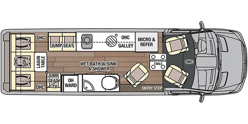 2023 Coachmen Galleria 24T floor plan