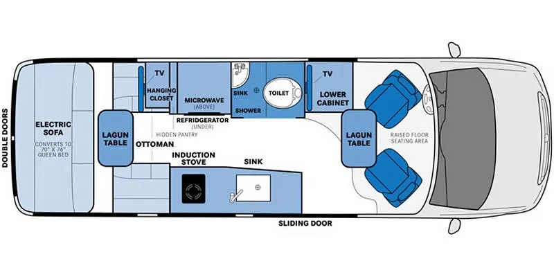 2024 Pleasure-Way Plateau FL - Floor plan