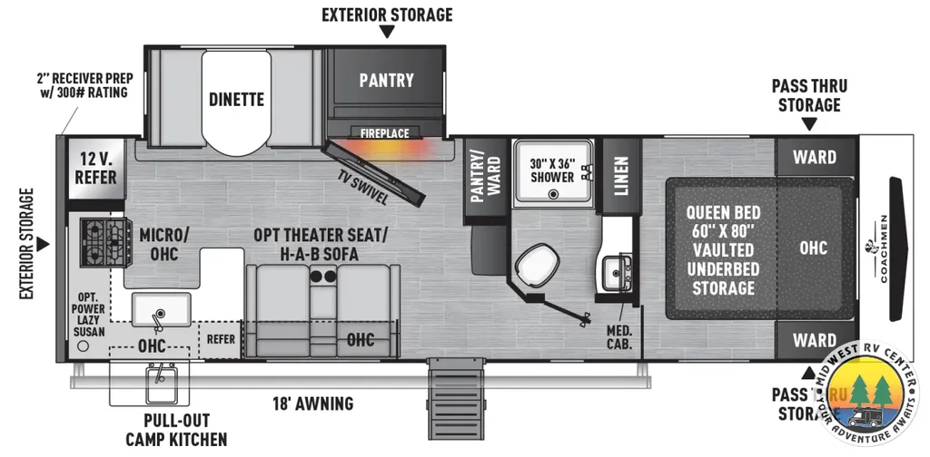 2026 Coachmen Freedom Express 274RKS floor plan