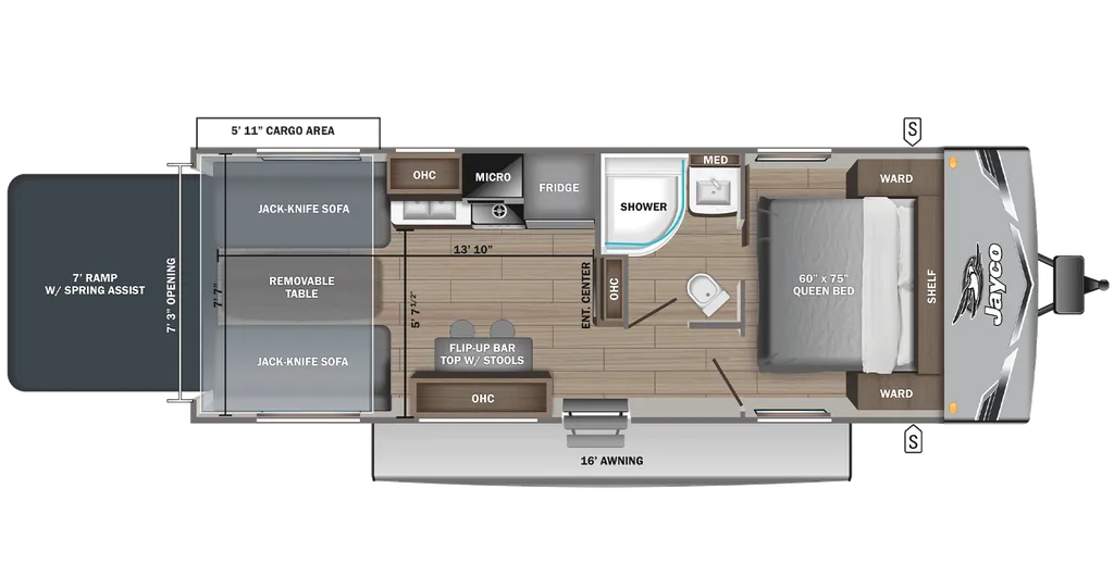 2025 Jayco Jay Flight 265THW floor plan