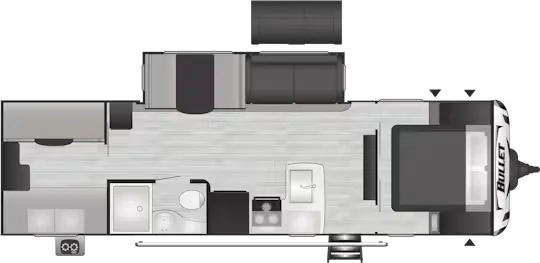 Keystone Bullet Premium 287QBS floor plan