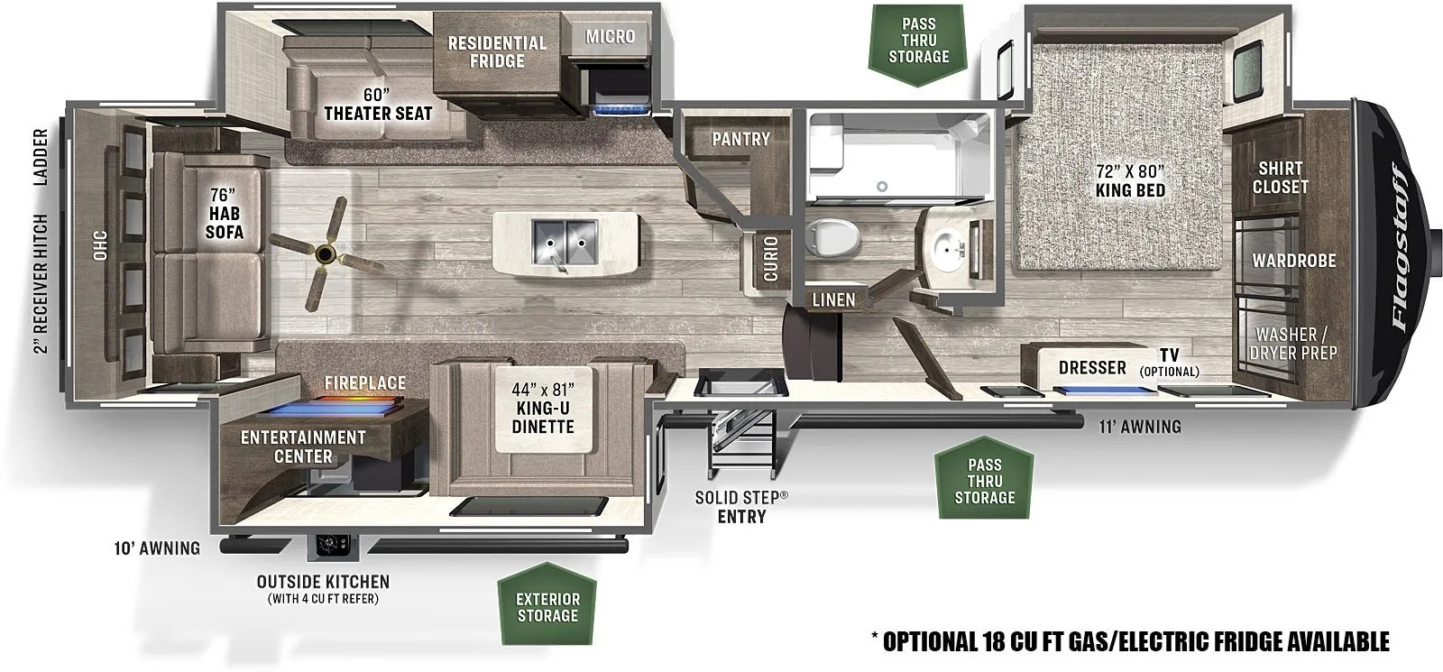 2022 FOREST RIVER FLAGSTAFF 8529CSB - Floor plan