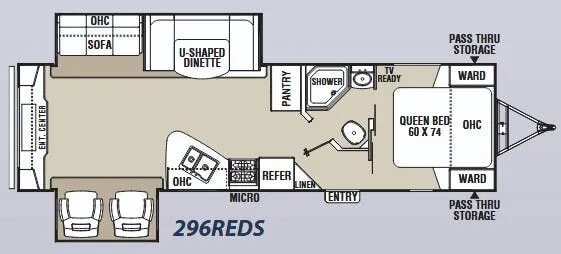 Coachmen Freedom Express 296REDS floor plan