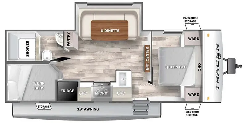 2025 Prime Time Tracer LE 240BHSLE floor plan