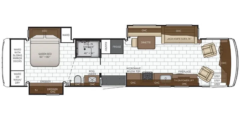 Newmar Kountry Star 4011 floor plan