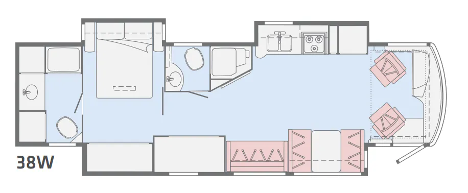 Winnebago Forza 38W floor plan