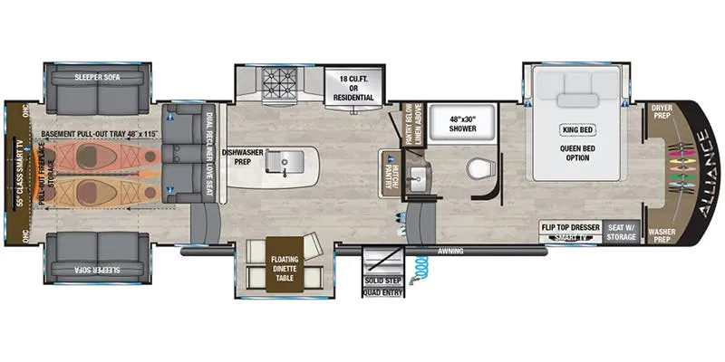 2021 Alliance RV Paradigm 365RD - Floor plan