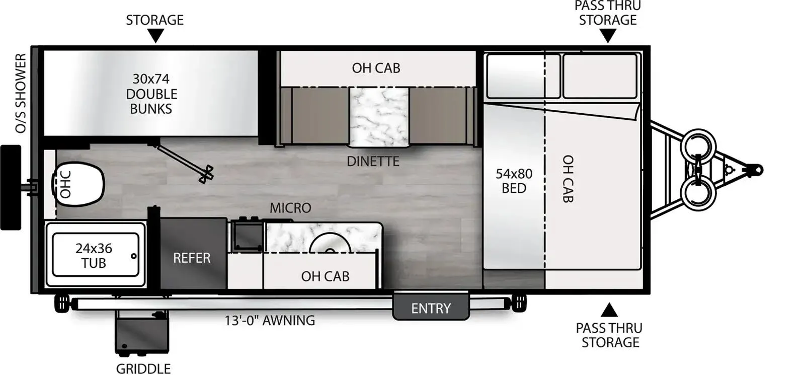 2025 Coachmen Remote 18.2R - Floor plan