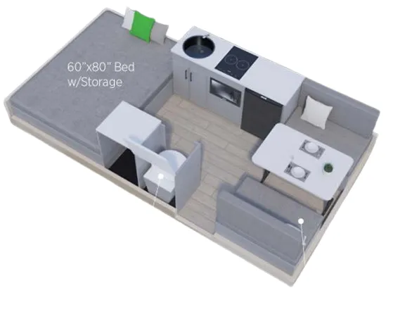 Aliner Expedition BASE floor plan