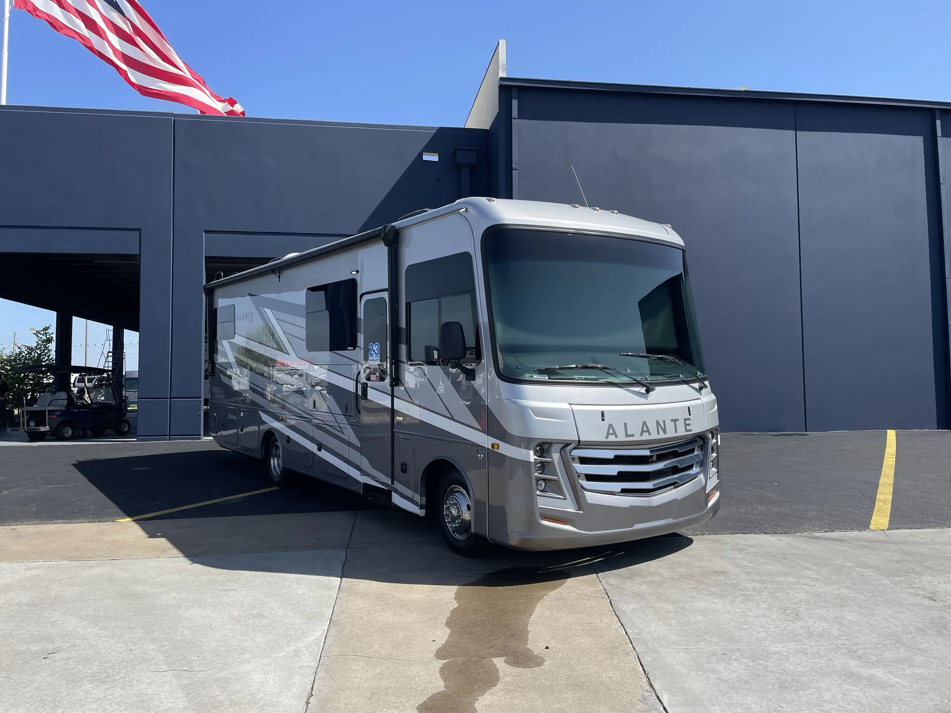 2027 Jayco Alante 29F — The complete exterior front and side of the Alante motorhome