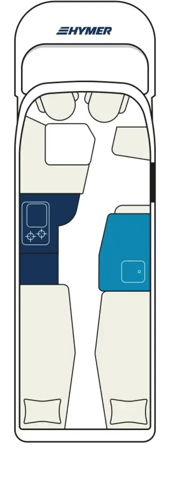 Hymer B-Class ModernComfort T 600 floor plan