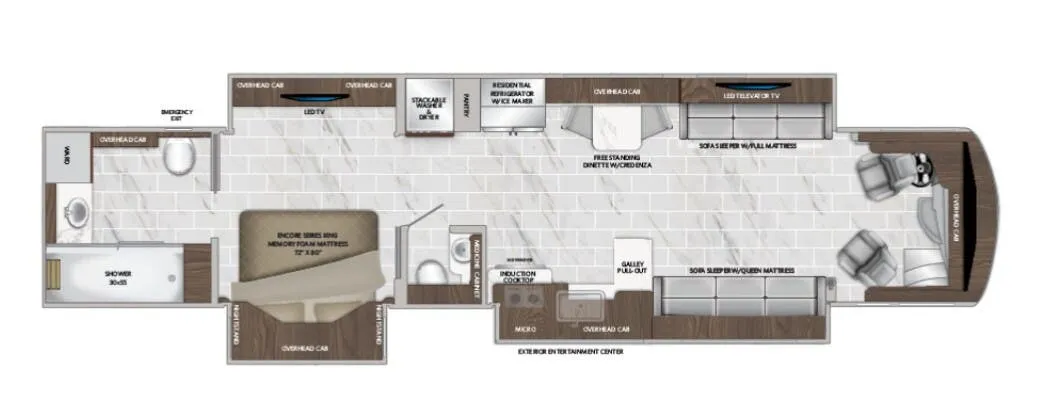 American Coach American Dream 45A floor plan