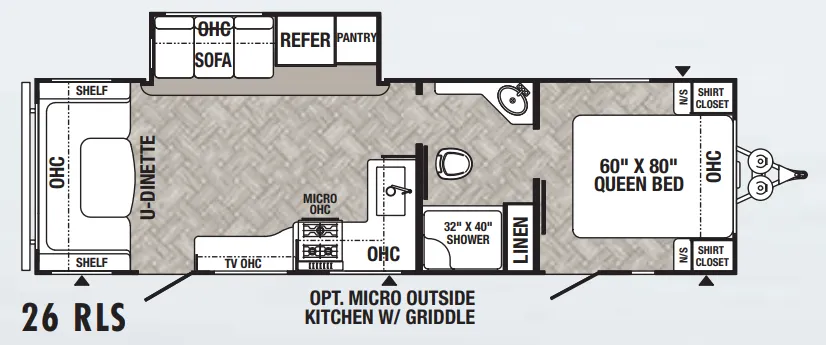 Palomino Puma 26RLS floor plan