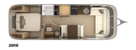 Airstream Flying Cloud 28B floor plan