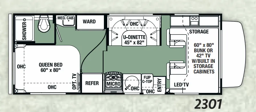 Forest River Forester 2301 floor plan