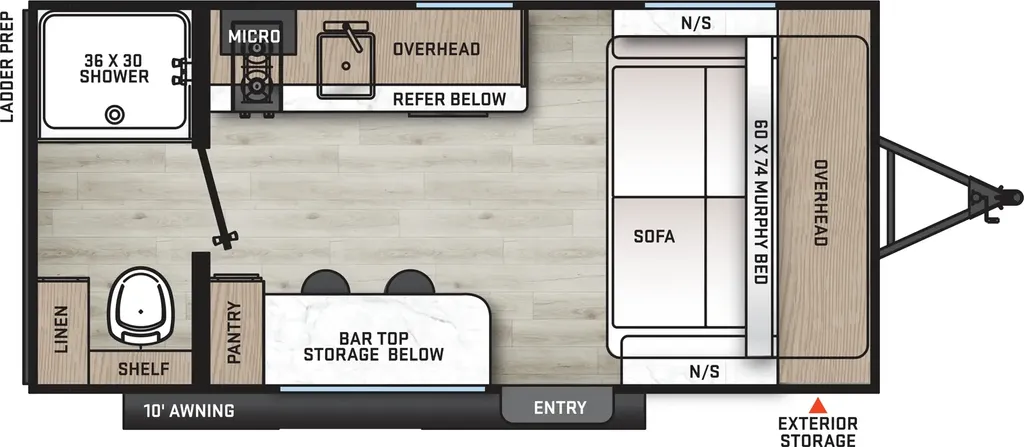 2025 Coachmen Catalina Summit Series 7 154RBX floor plan