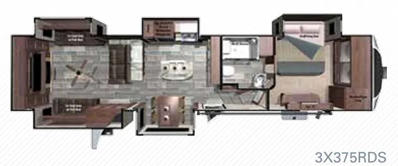 Highland Ridge Open Range 3X 3X375RDS floor plan