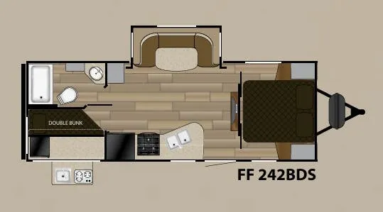 Cruiser RV Fun Finder Xtreme Lite 242BDS floor plan