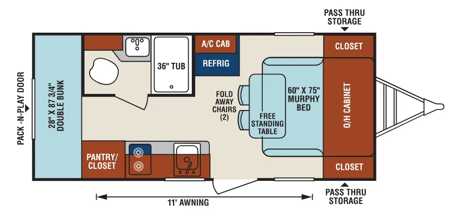 Venture RV Sonic Lite SL169VBH floor plan