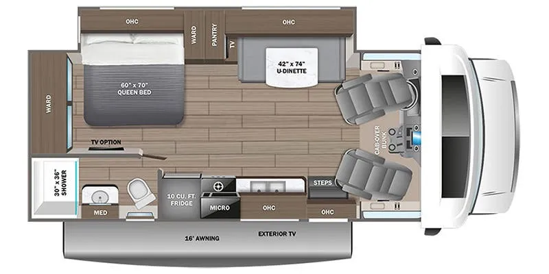 2024 Entegra Coach Odyssey 24B floor plan