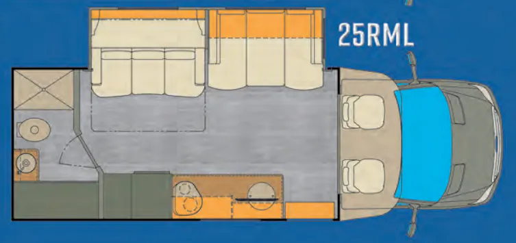 Renegade RV Vienna 25RML floor plan