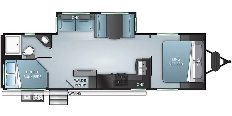 Twilight RV Signature TWS 2800 floor plan