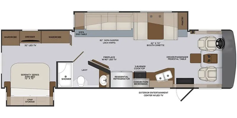 Holiday Rambler Vacationer 33C floor plan