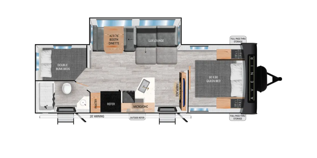 Cruiser RV Avenir 27BH floor plan