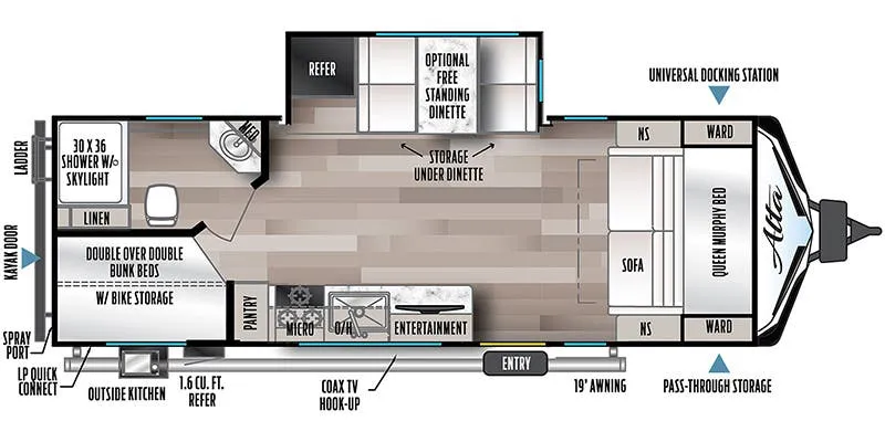 2023 East to West Alta 2210MBH - Floor plan