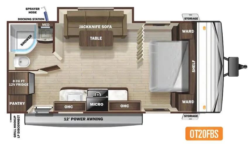 Highland Ridge Open Range Conventional 20FBS floor plan