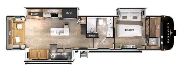 Heartland Bighorn 331RL floor plan