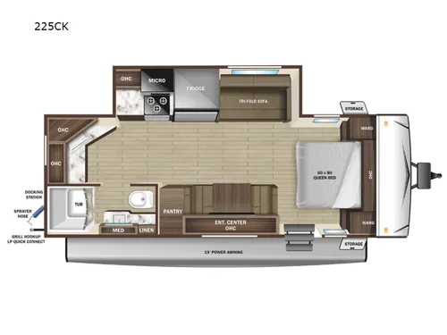 2026 Jayco Starcraft 225CK - Floor plan