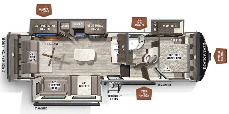 Forest River Flagstaff Super Lite 528IKRL floor plan