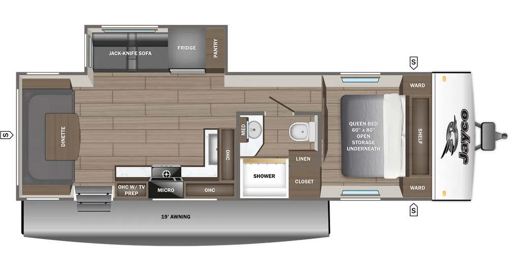2027 Jayco Jay Feather SL 25RLSL floor plan