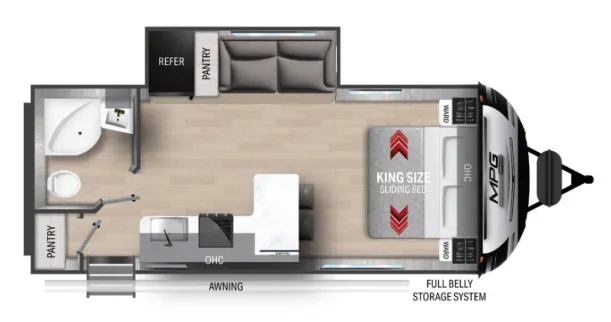 Cruiser RV MPG 2100RB floor plan