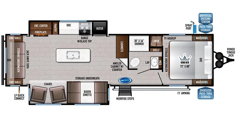 East to West Della Terra 292MK floor plan