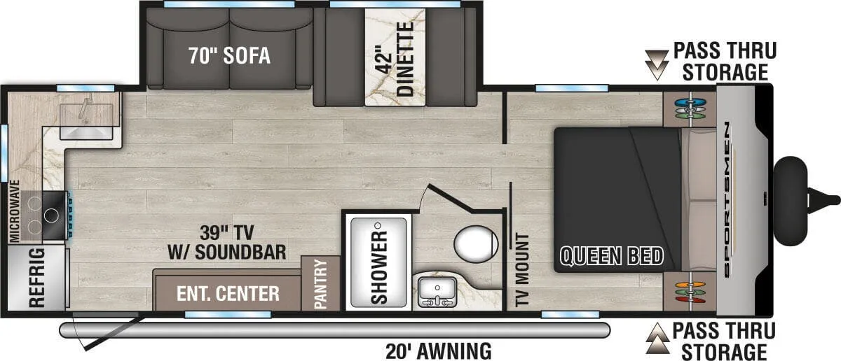 K-Z Sportsmen SE 241RKSE floor plan