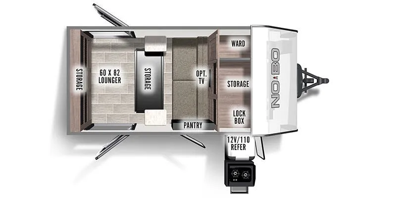 2021 Forest River No Boundaries NB10.5 - Floor plan