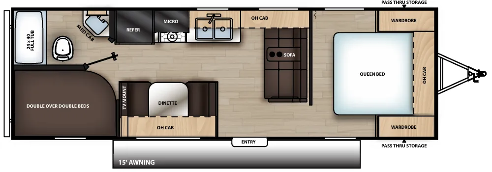 Coachmen Catalina SBX 261BH floor plan