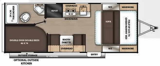 Coachmen Catalina Summit Series 7 7 184DBK floor plan