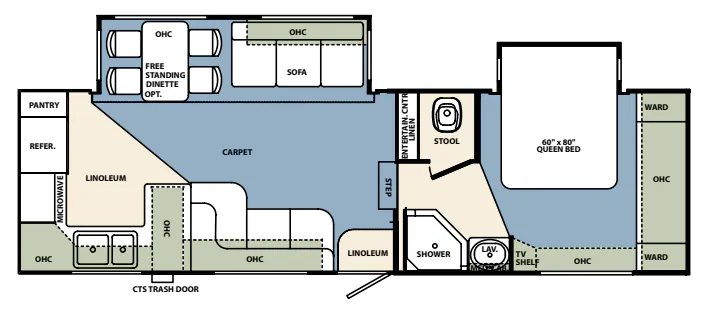 Forest River Wildcat 28RKBS floor plan