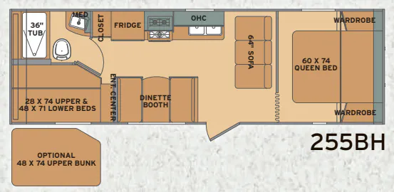 Shasta Flyte 255BH floor plan