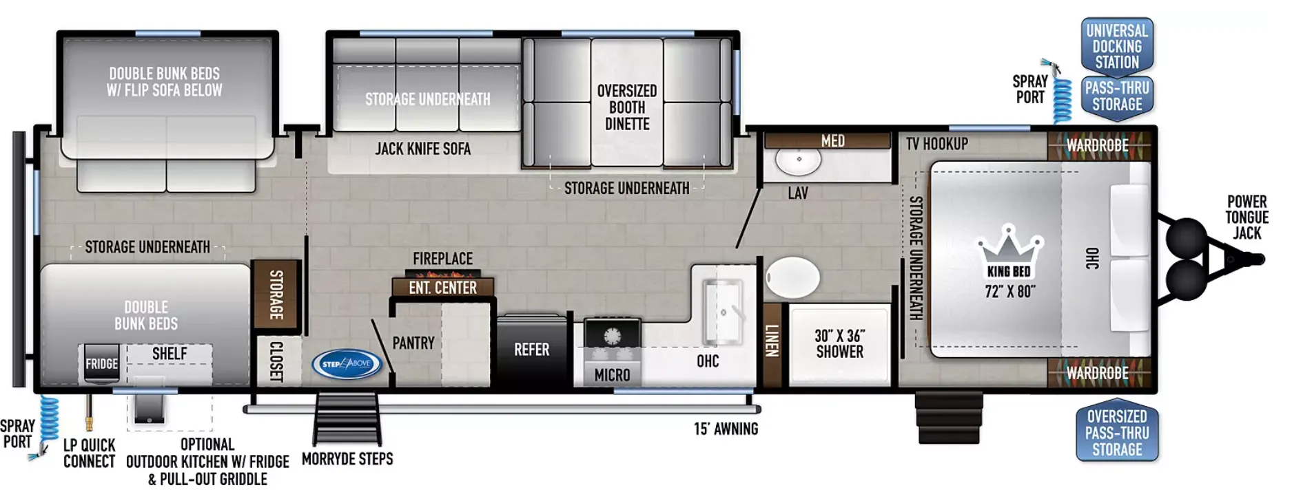 East to West Silver Lake 31KBH floor plan