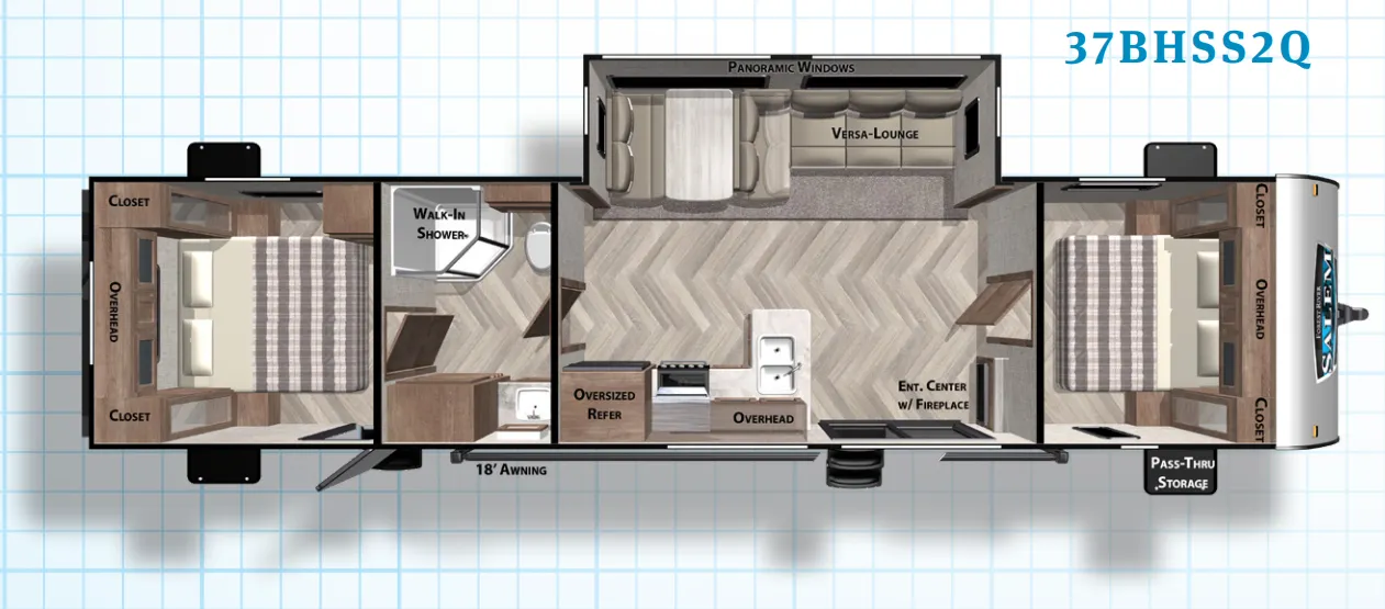 Forest River Salem 37BHSS2Q floor plan