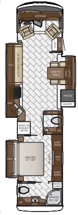 Newmar Canyon Star 3747 floor plan