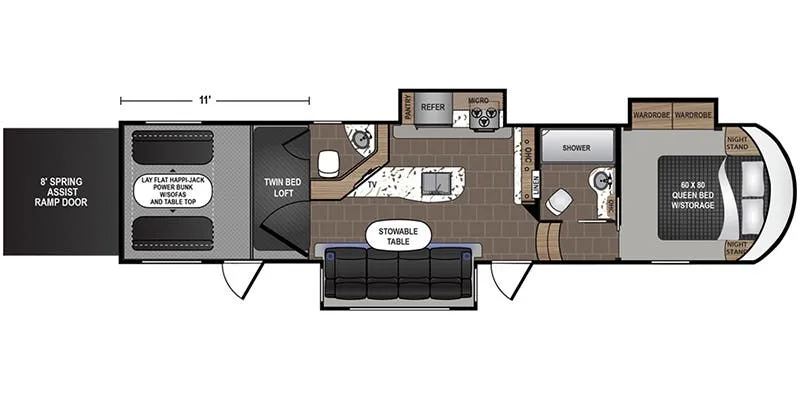 Dutchmen Endurance 3556 floor plan